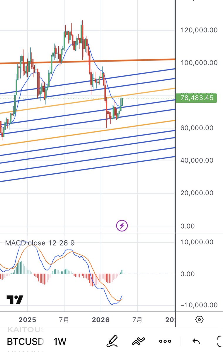 ビットコインは重要な節目まで来ました🙌

まだ部分利確をされてない方はしても良いかも