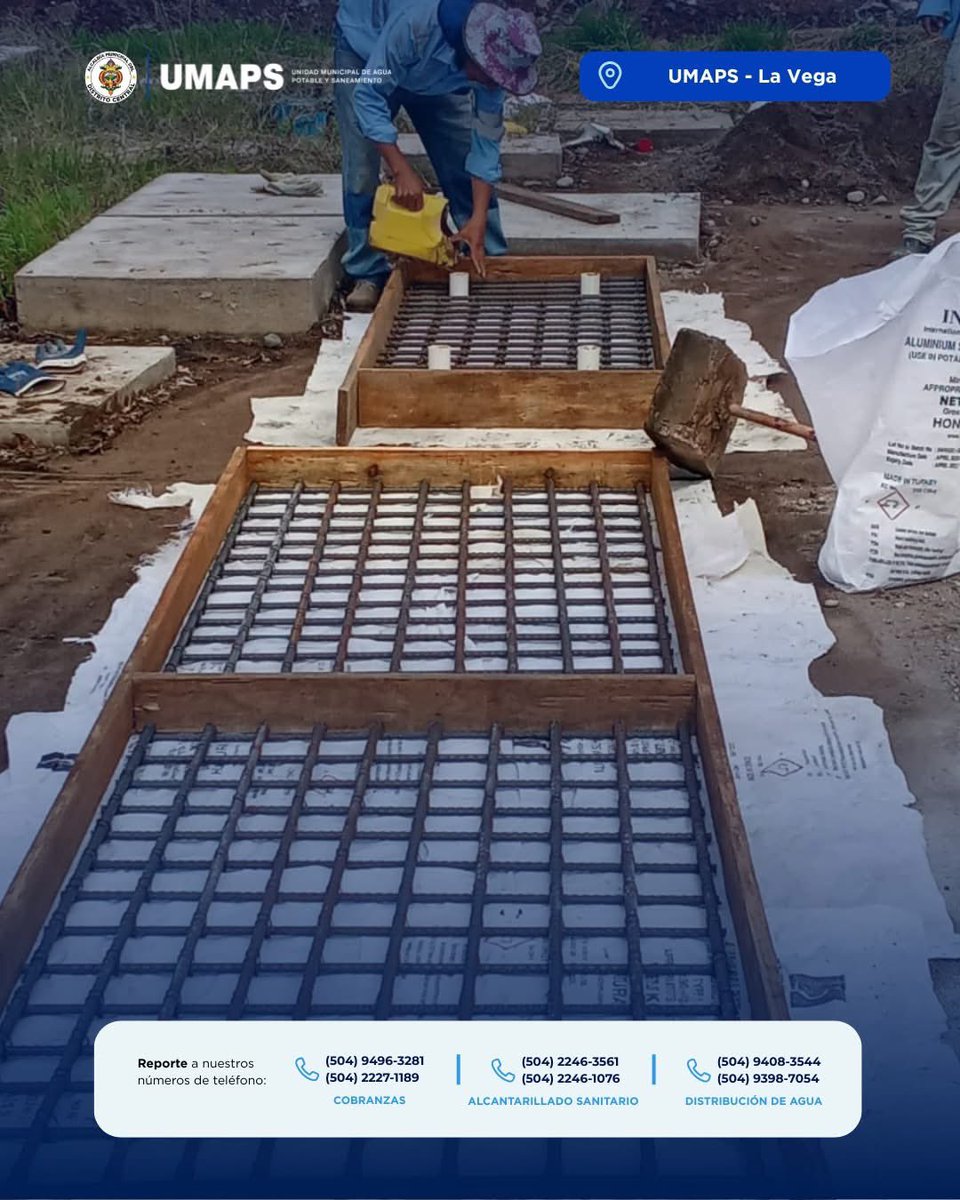 umapsdc's tweet image. 💧En La Vega, #UMAPS fabrica a diario tapaderas y casquetes para pozos y tragantes, manteniendo stock para responder rápido ante daños o robos.

👷‍♂️ Con 21 días de curado, garantizan resistencia y seguridad.

🚶‍♀️🚗 Más infraestructura, menos riesgos para todos.