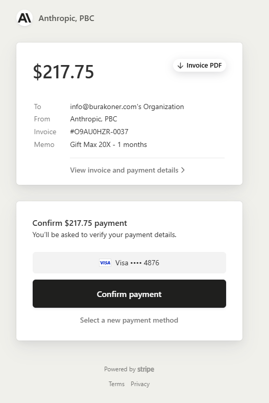 drburakoner's tweet photo. Repeated charge attempts on my card by @AnthropicAI without my knowledge or consent in last 3 days: $217.75 (2x), $120 (13x), $240 (12x), $24 (8x), $108.88 (2x).

Each attempt uses different amounts. New invoices are being generated and old ones deleted for every charge attempt.

Reported. Ignored.

All evidence is documented. Escalation to banks and legal authorities is next.

This is not a billing issue. This is a crime ‼️