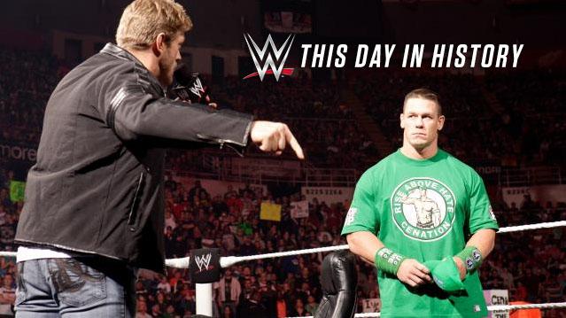 steviebreech's tweet image. ON THIS DAY: Edge returned to #Raw in 2012 to prepare John Cena for Brock Lesnar! 4/23