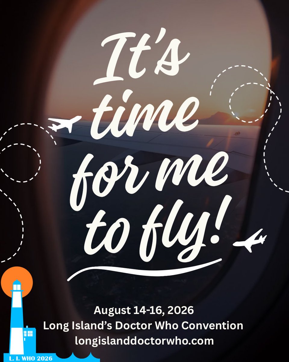 LIDoctorWhoCon's tweet image. Travelling without a #Tardis ? It’s easy to fly in to @LIMacArthur airport and grab the free shuttle to the Holiday Inn for #LIWho2026

Make your plans now to join us this summer for the most up close and personal #DoctorWho convention:  longislanddoctorwho.com

#DrWho #LIWho