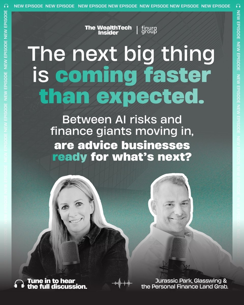 FinuraGroup's tweet photo. The signs are there - the next big thing in #advicetechnology is coming. The question is, are advice businesses ready for it? Read more in our latest blog 🎧🔗 https://t.co/AS57s3IJmw #finuragroup #wealthtechmanagement  #AIinadvice  #TheWealthTechInsider https://t.co/BTjAaHCbbC
