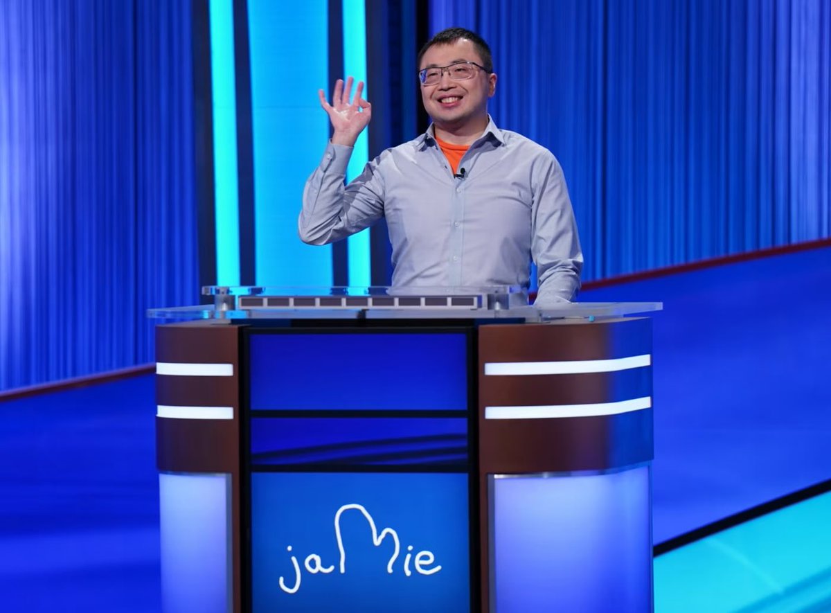Ding is dealing! #Jeopardy fan here! If you’ve been watching, you’re familiar with him.  29 consecutive wins and still counting!

#JamieDing #kickingass

wsj.com/arts-culture/t…