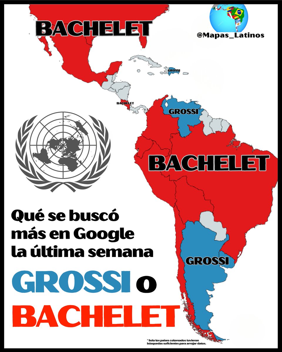 ¿Qué se buscó más en Google, Michelle Bachelet o Rafael Grossi? 🇺🇳