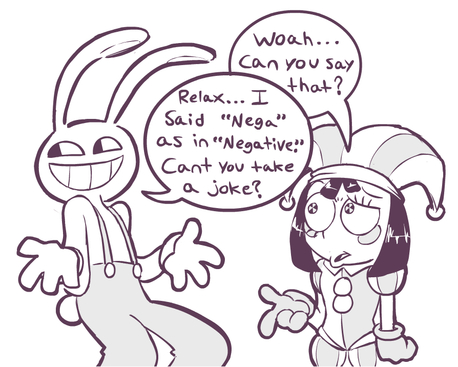 Rizumu_plus's tweet image. In light of recent events #tadc #TheAmazingDigitalCircus #nega