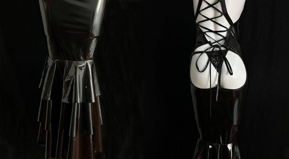 「ケツ出しエナメルすけべドレス」発売中！ 購入⇒amzn.to/3Nj944q