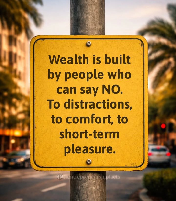 _MathewKSam's tweet image. True wealth isn't just about what you make; it’s about what you choose to ignore.

Success requires the discipline to say NO to:
📵 Distractions
🛋️ Comfort zones
🍦 Short-term pleasure

Focus is your greatest asset. Build accordingly. 
~ tsunami 
#WealthMindset #Focus #Disciplin