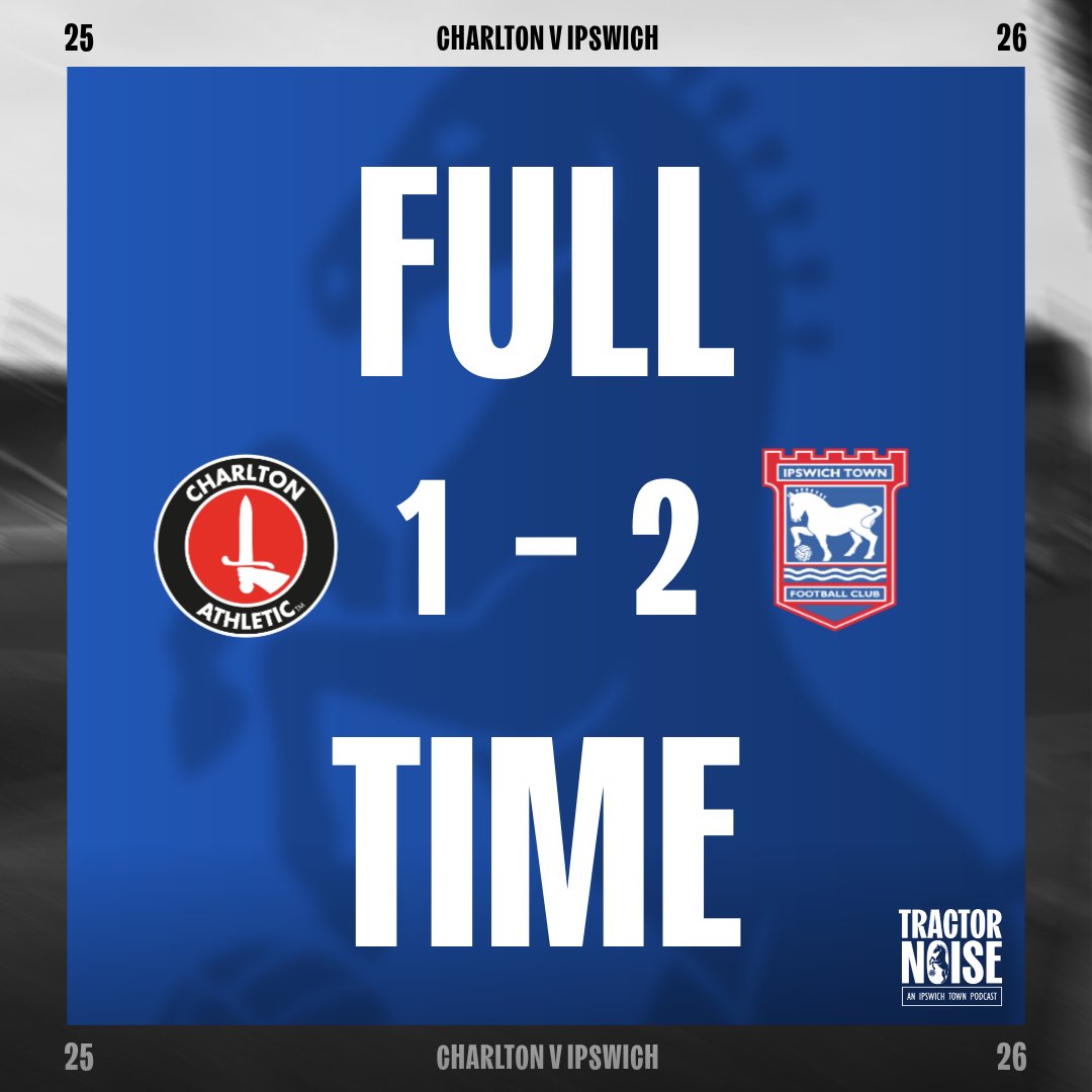 TractorNoisePod's tweet photo. A big win at the Valley!

#itfc #tractornoisepod #jointhenoise #ipswich #ipswichtown #uppatowen https://t.co/A7cqVVl8U9