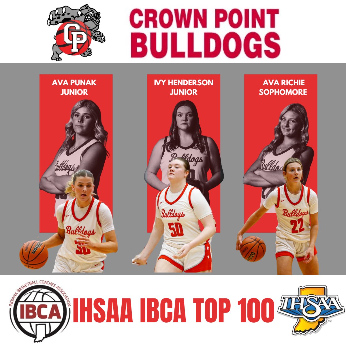 Very proud of the work of these 3 Lady Bulldogs for being invited to the IBCA Top 100 Workout this summer. 

<a href="/ivy_henderson09/">Ivy Henderson</a> <a href="/AvaPunak30/">Ava</a> <a href="/AvaRichie22/">Ava Richie</a>