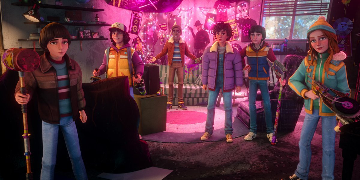 luizeto_7's tweet image. تذكير 🚨🚨

موعدنا غدا الساعة 10 صباحاً مع مسلسل الانيميشن الجديد Stranger Things: Tales from '85 على نتفليكس 🔴✔️

- مسلسل انيميشن يتابع مجموعة هوكينز في مغامرة تدور أحداثها بين الموسمين الثاني والثالث من المسلسل الرئيسي.