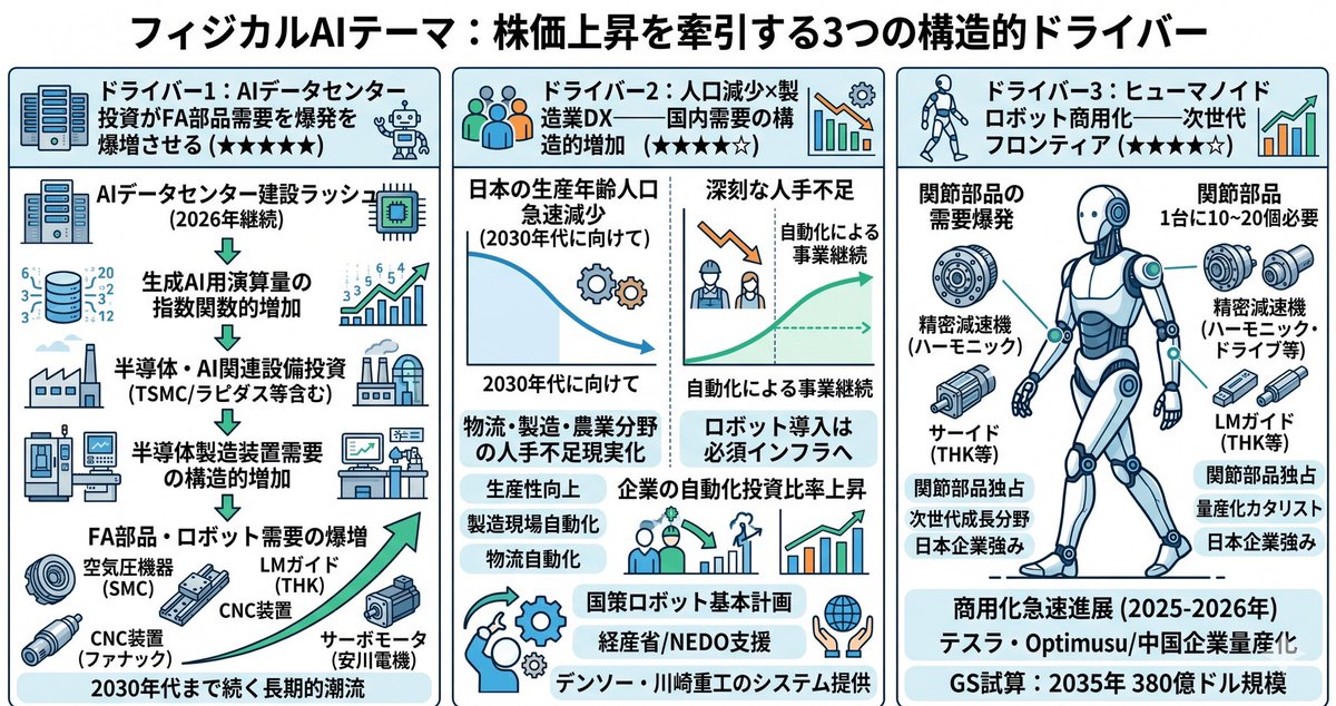 昭和6年発行　模範大全科　尋常5年後期 📍フィジカルAI：株価上昇を牽引する3つの構造的ドライバー 🟠AIデータ