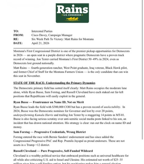 SamForstag's tweet image. .@RainsforMT real disappointing you’re coming after me for Bernie Sanders’ support. If you spent more time in MT-01, you’d know folks in western MT are ready for the big changes we need on housing, healthcare, and childcare by asking the richest to carry their weight #mtpol