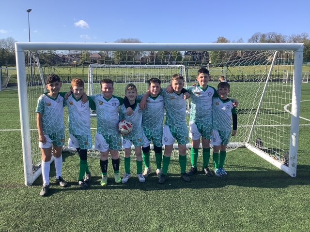 StPatricks_PE's tweet photo. St Patrick’s Year 5 and 6 Boys BPS Trust Football Team delivered a great performance at the Qualifiers today. The players showed good teamwork, effort, and school spirit! Huge thanks @Bear_Cricket for our amazing new kit! The boys wore it with pride 🌟 ☘️ https://t.co/BdkuCsUVgX
