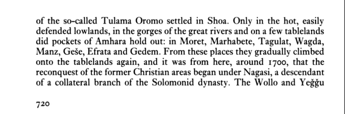 The reconquista of Shewa