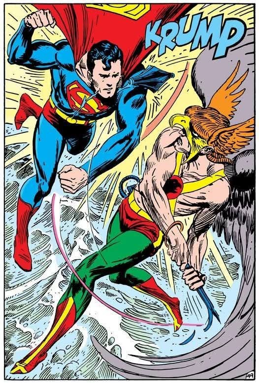 ComicCrusaders's tweet image. Superman Vs Hawkman by Joe Kubert #comics #comicart #comicbookart #art