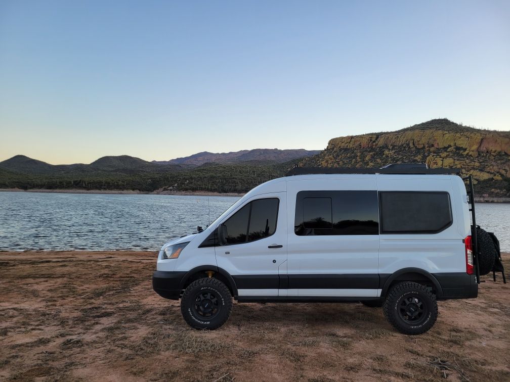 Hasselkus1903MS's tweet image. Today is a good reminder to step away from the noise, reconnect with nature, and recharge outside.
 
This photo was taken a few weeks ago at dusk with our camper van on Bartlett Lake, AZ. #EarthDay #LeaveNoTrace