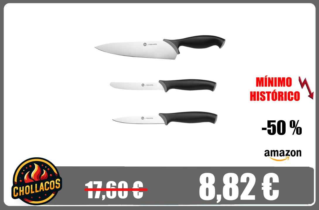 Canalchollacos's tweet image. 🔥SET DE CUCHILLOS DE CHEF #Amazon  #HogarYCocina

❌ Antes: 17,60€
🔥 PRECIO OFERTA: 8,82€🔥
🔰 Enlace: amzn.to/3OYO9op

🔥 Fiskars Juego de cuchillos (3 piezas)

🖥 Chollacos.com