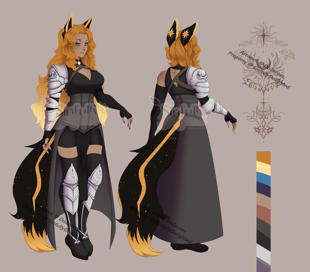 SinulDelights's tweet photo. Meet my Truesona; Elizabeth Fiadh Réalta (Wild Star)  
She is a Celestial Wolf &amp; Goddess of the Sun &amp; Moon.  

Toyhouse: https://t.co/b18qxoJ0DP
Lore Animatic: https://t.co/asbkzHvM15

Art Credit: @DOZeroes https://t.co/aiHQjPTQK5