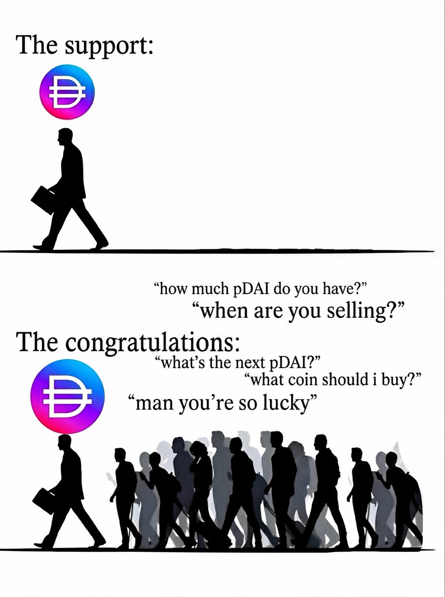 29KingsMan96's tweet photo. $pDAI : First they ignore it, then they chase it… $1🔮🏃‍♂️🏃‍♀️

$pDAI IS $1. 💥⚡️🚀🌕 https://t.co/PBZ27oHA4Z