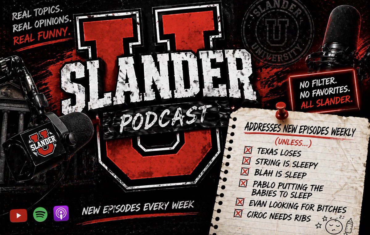 Slander University tweet media