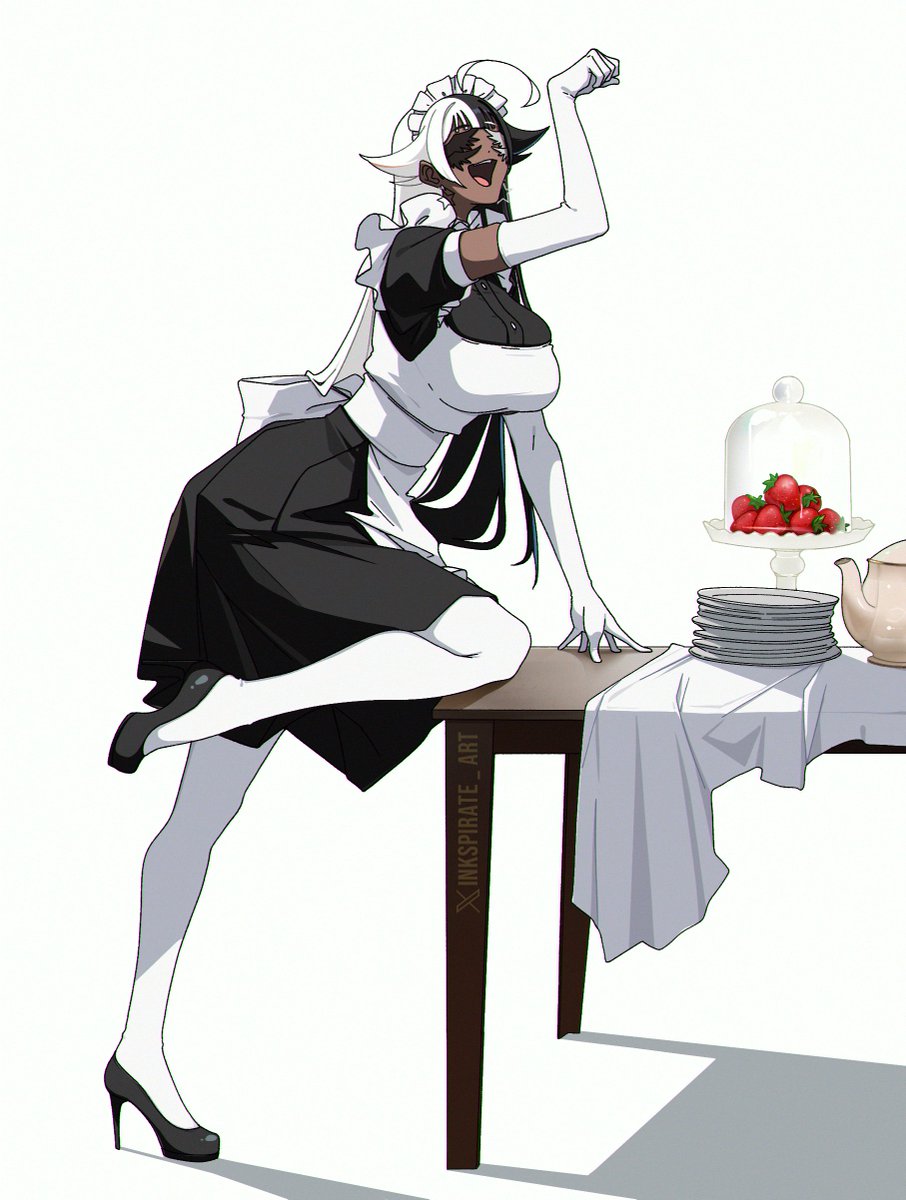 Inkspirate_art's tweet image. Lilith ☕️

#Vtuber #Maid #OC