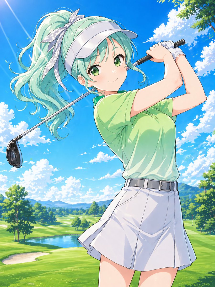 yude_gaeru's tweet image. おはようございます。木曜日、グリーンのイメージで。