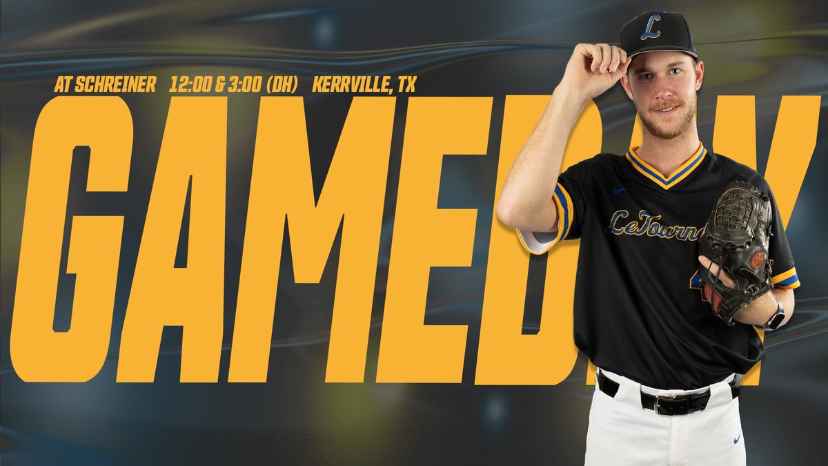LETUAthletics's tweet image. ⚾️GAME DAY⚾️

@LETU_Baseball travels to Kerrville for an SCAC twin-bill.

🆚Schreiner
⏰12:00/3:00 PM (DH)
📍Kerrville, Texas
🎥letuathletics.com/live

#LeTourneauBuilt #d3baseball
