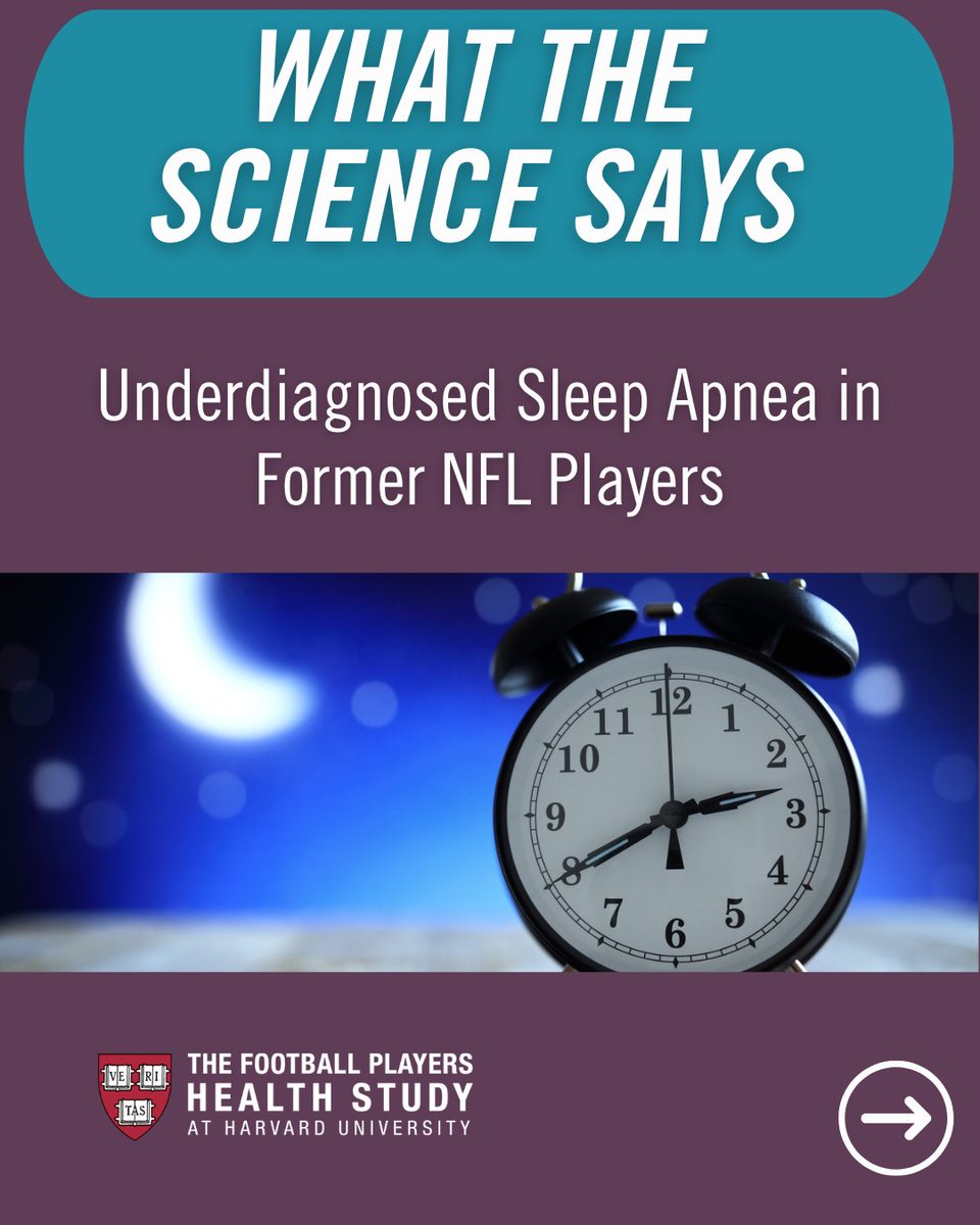 PlayersStudy's tweet photo. Is sleep apnea undiagnosed in former #NFL players?
Our new research &amp; what you need to know. Our new study of 1,951 players surveyed, led by Douglas Terry, PhD @VUMChealth &amp; Rachel Grashow, PhD. Read our findings: https://t.co/X2WCX70DT6 https://t.co/yajGTGObgX