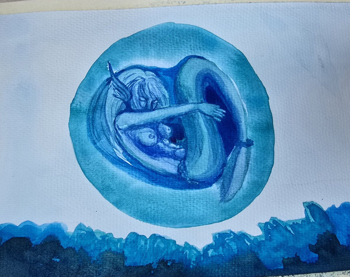 SrLechuzita's tweet image. The daughter of Liwyatan and the moon
#seaglass #siren #WatercolorArt #aquarium