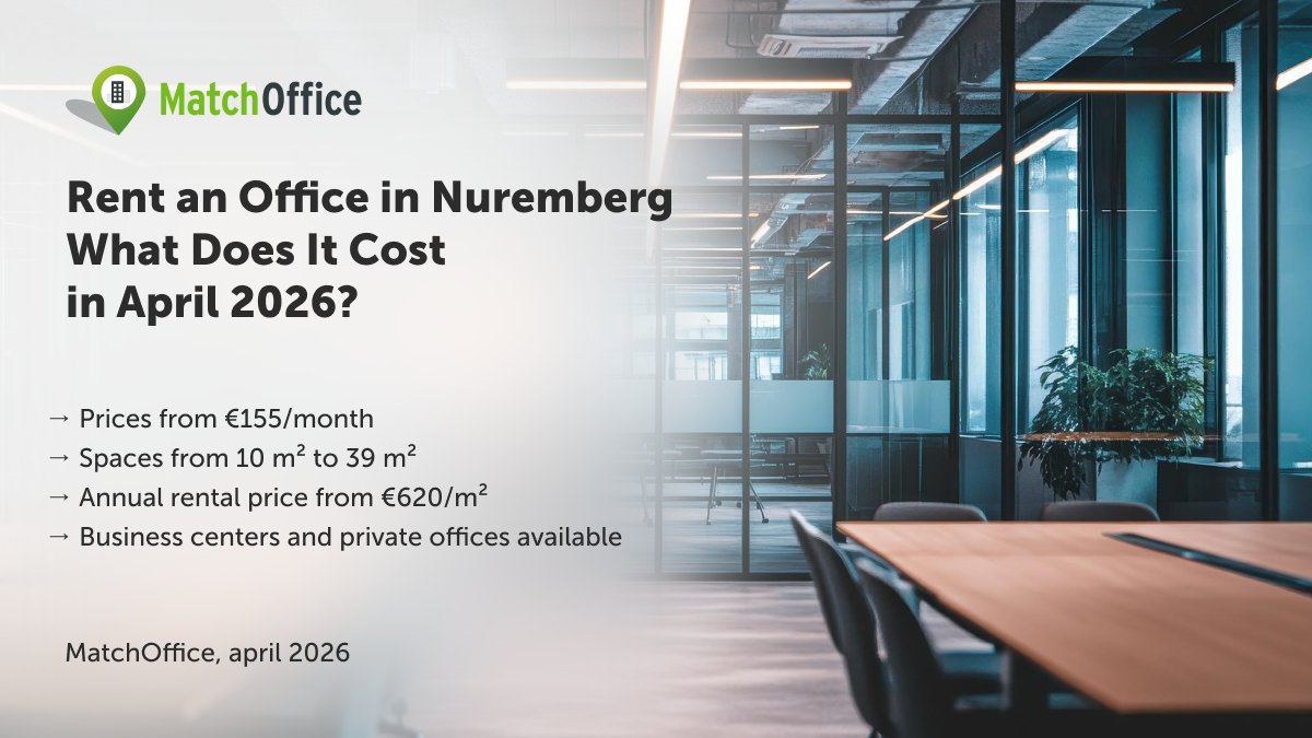 MatchOffice's tweet photo. 🏢 Rent an office in Nuremberg from €155/month. 12 available spaces · from 10 m² · no agent fees.
📍 https://t.co/Zc4l6EaS9O https://t.co/mtnRxwYv2e