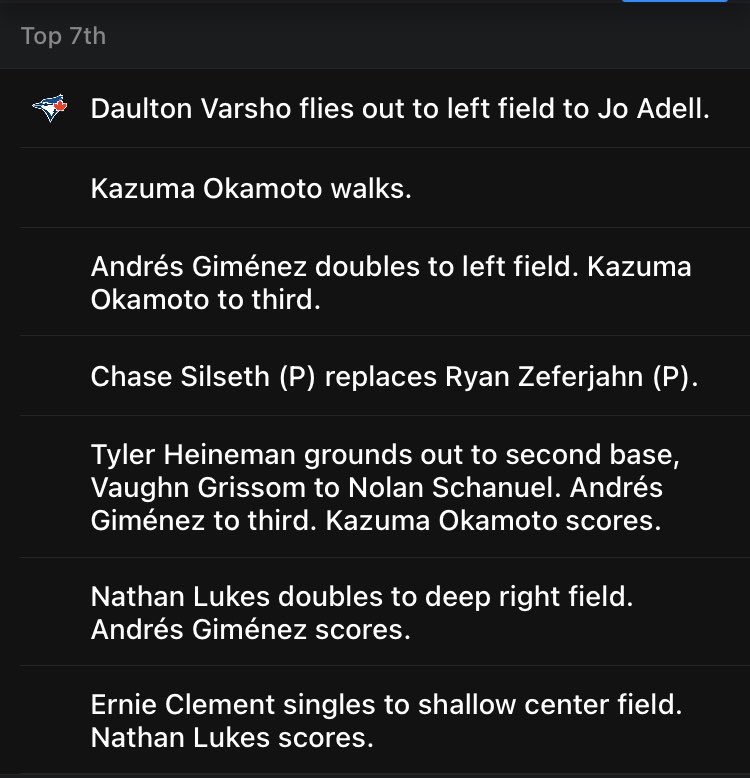 wildfiremike's tweet image. #Jays have a cRISPy inning in T7. Now tied at 3-3.

Seventh inning stretch. Still on the mound is Tommy Nance.

#Jays #MLB #Toronto