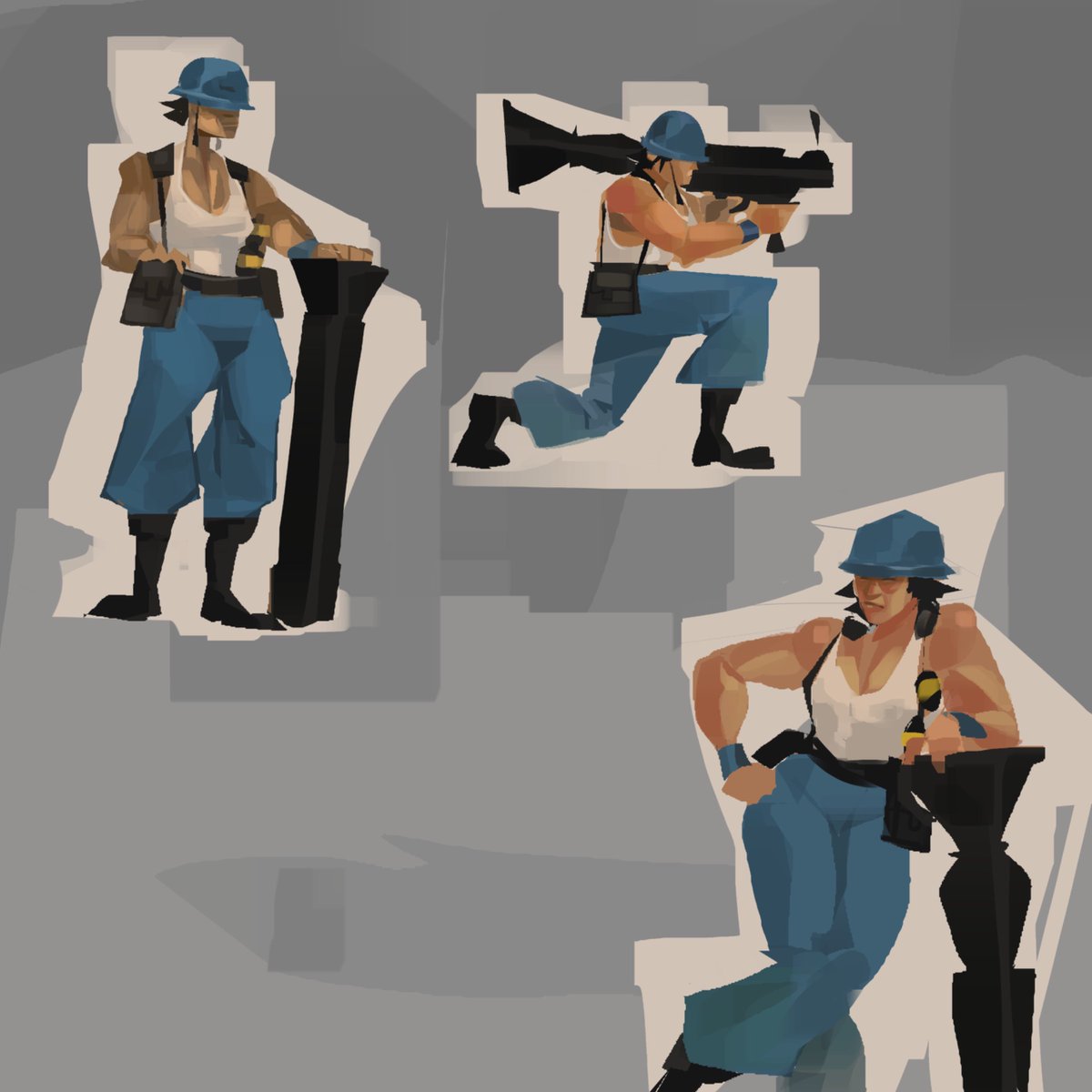 99ColdPassion66's tweet image. Sketches of fem soldier
#tf2 #teamfortress2 #tf2soldier #tf2art #tf2fanart