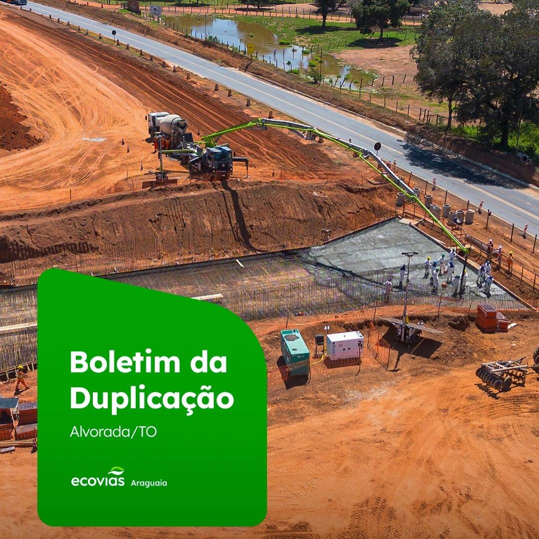 ecoviasaraguaia's tweet photo. 🚧 Boletim de Duplicação 🚧
As obras na BR-153 seguem avançando em ritmo intenso.
Desta vez, o destaque é para a concretagem de passagem inferior, realizada no km 759 em Alvorada (TO).
#EcoviasAraguaia #Rodovias #BR153 #Alvorada #Tocantins https://t.co/DPFv7W76rK