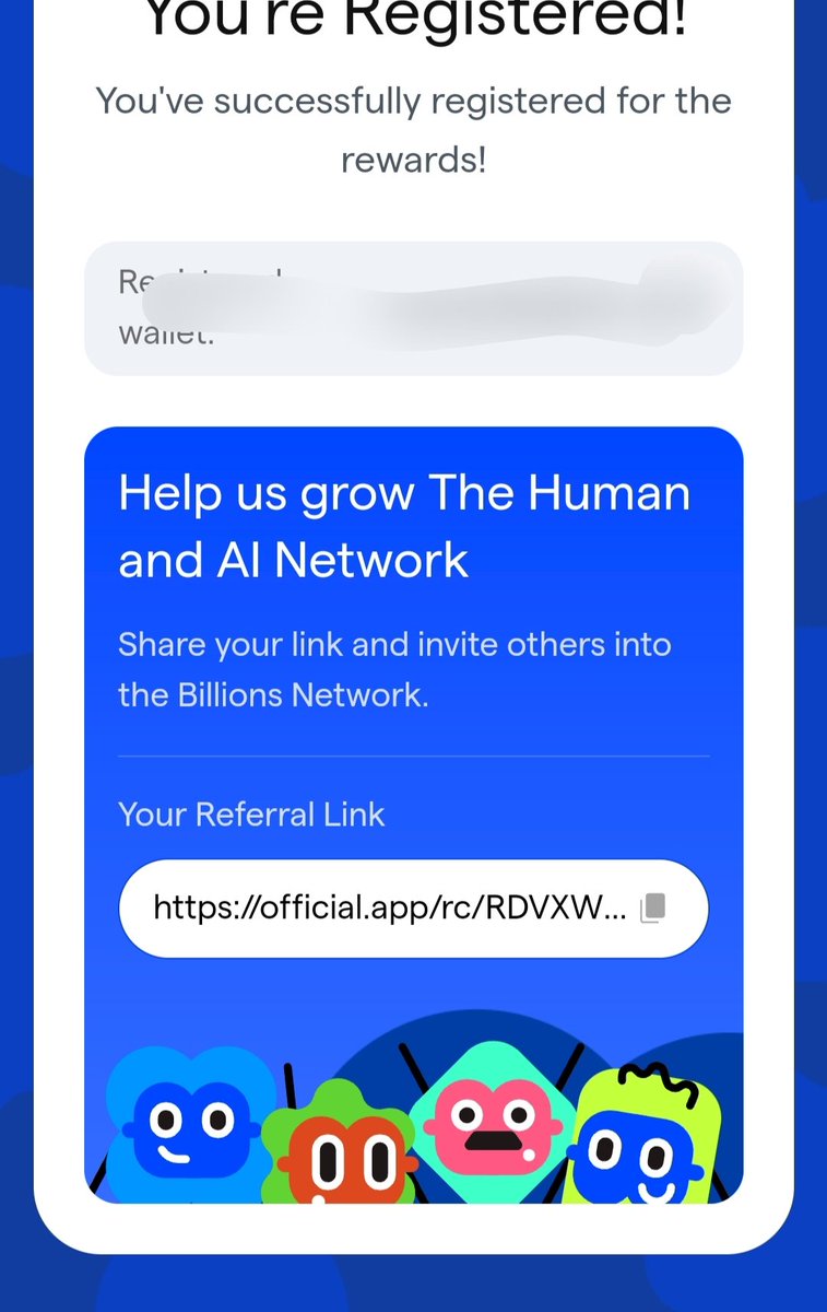 defalter_Lk's tweet photo. Just entered Billions Network — a space where people + AI come together to create something bigger.Registration done. Now it’s time to learn, participate, and grow inside the ecosystem.
@averno @naii.io https://t.co/2sIAr7Kk2x