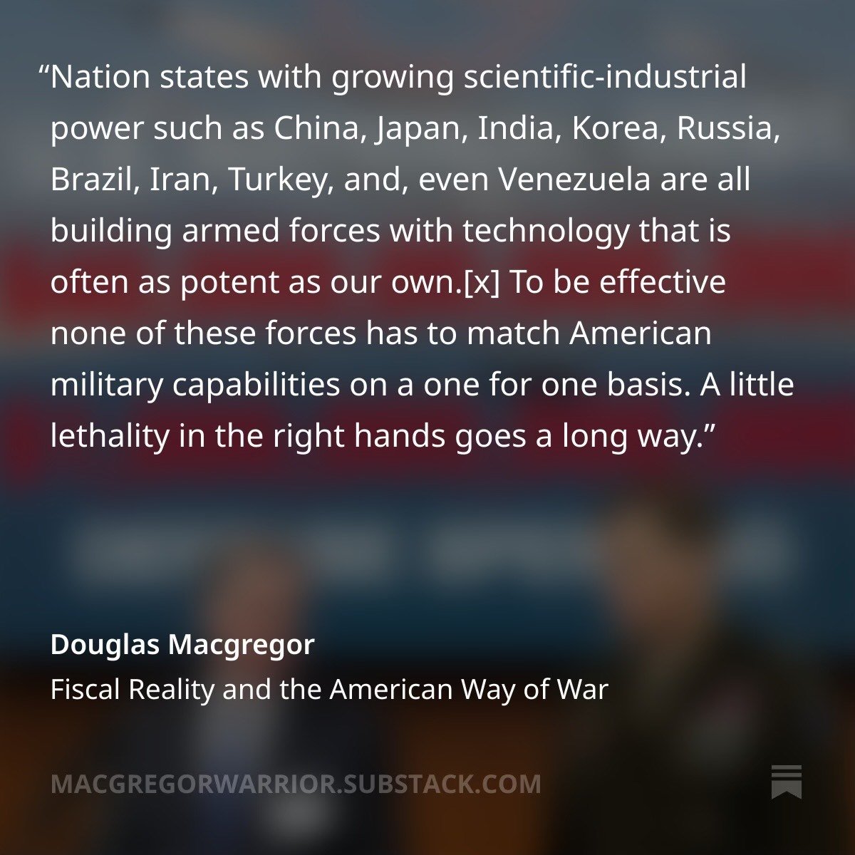 Douglas Macgregor tweet media