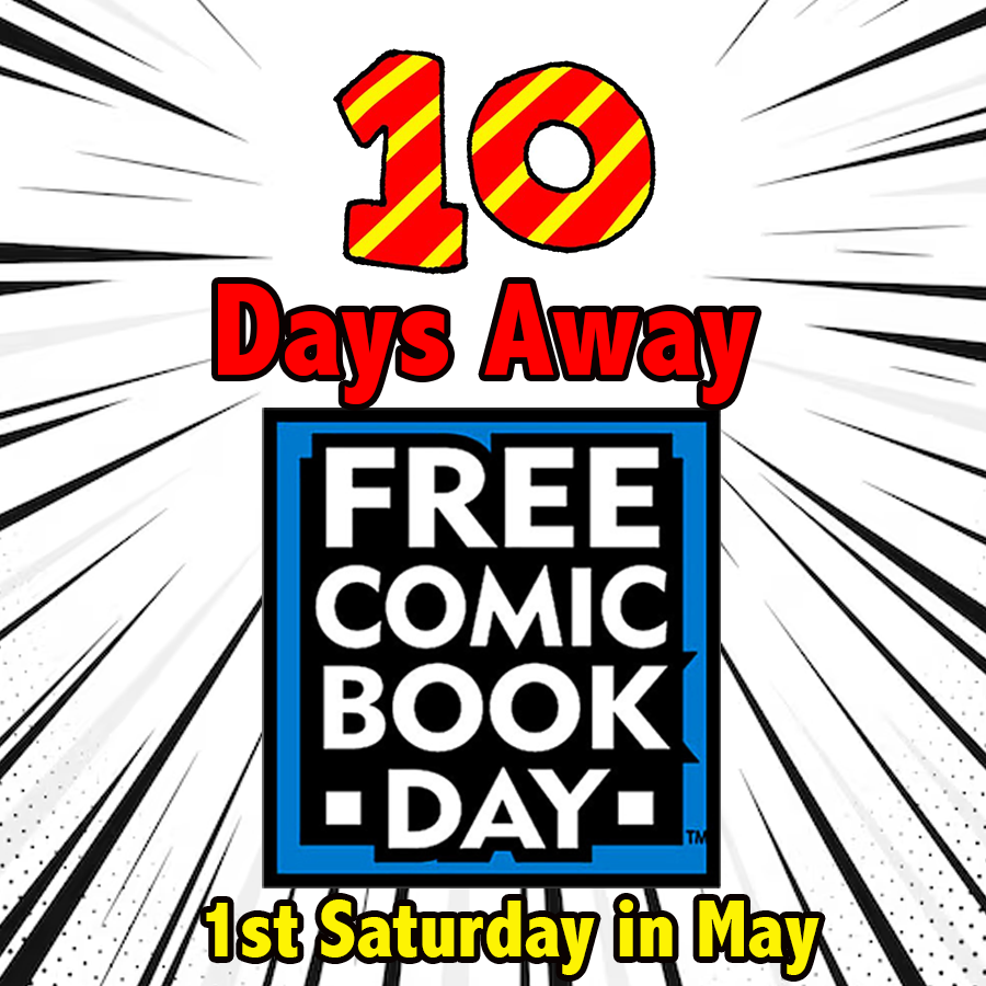drnoscomics's tweet photo. Tell your friends!
Ask Izzy if they're ready for the flood of fans because it is only. 10. days. UNTIL FREE COMIC BOOK DAY~
#freecomicbookday #freecomics #FCBD #drnoscomics #supportlocal https://t.co/yf3s0puZuK