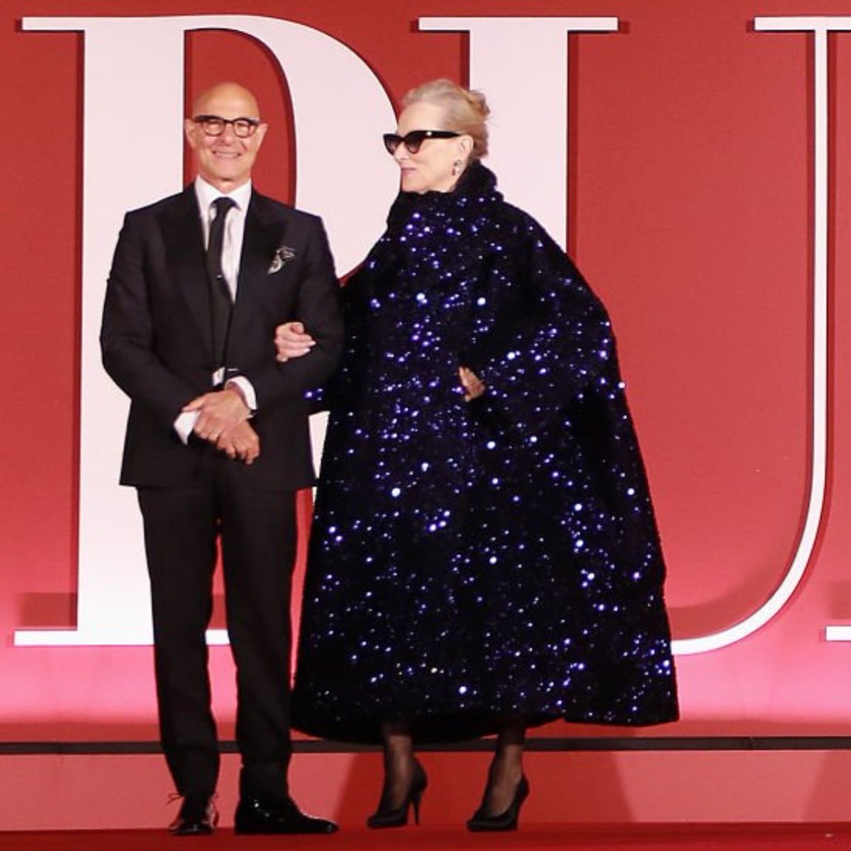 cmerylstreep's tweet image. Meryl Streep e Stanley Tucci comparecem à gala de The Devil Wears Prada 2 em 22 de abril de 2026, em Londres, Reino Unido.

#merylstreep #StanleyTucci