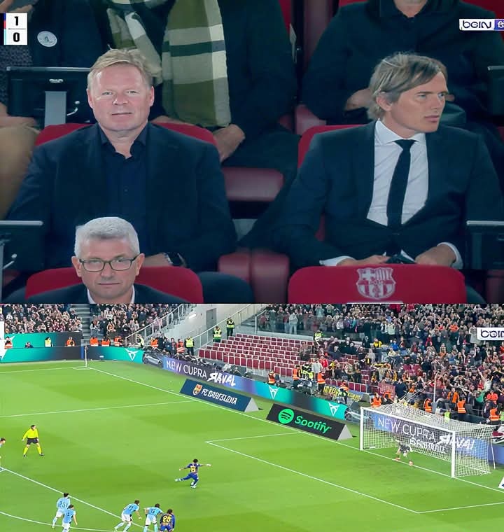 🚨 Dutch Barça legends 𝐑𝐨𝐧𝐚𝐥𝐝 𝐊𝐨𝐞𝐦𝐚𝐧 and 𝐏𝐡𝐢𝐥𝐥𝐢𝐩 𝐂𝐨𝐜𝐮 were spotted