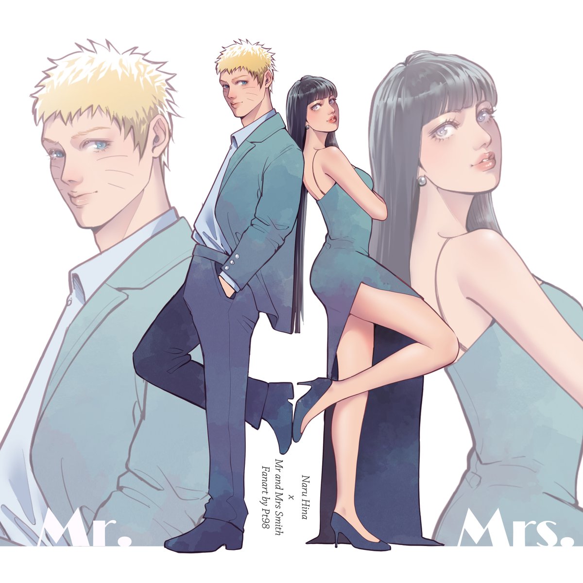 good morning, Naruhina x Mr &amp; Mr Smith😳
Hi everyone! In a bit, I'll be gathering all the ideas for this couple that you sent me. April is flying by—it's almost over already! It's time for me to sprint to the finish #naruhina #naruto #hinata
