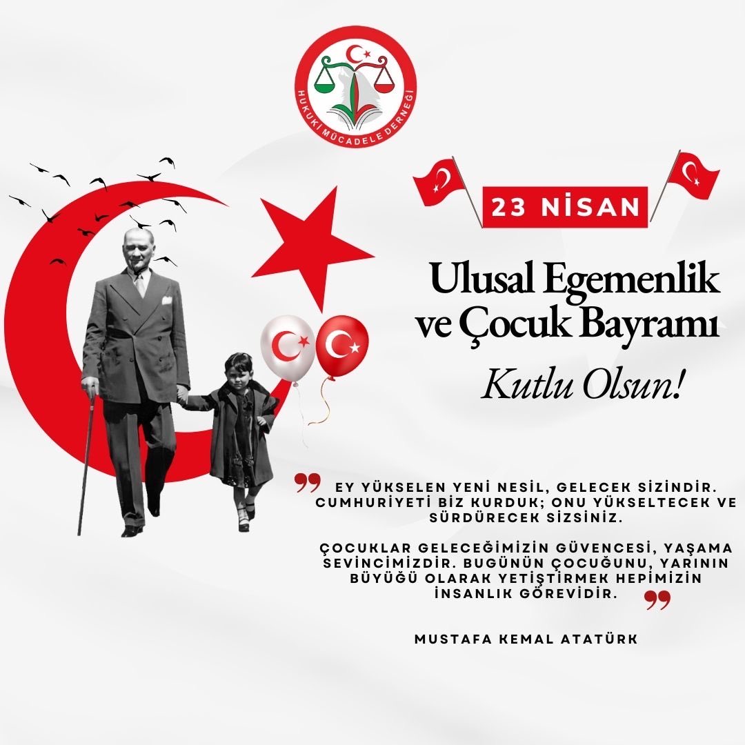 hukukimucadele's tweet photo. 23 Nisan Ulusal Egemenlik ve Çocuk Bayramımız Kutlu Olsun! 🇹🇷 https://t.co/E2cTaLPWlJ