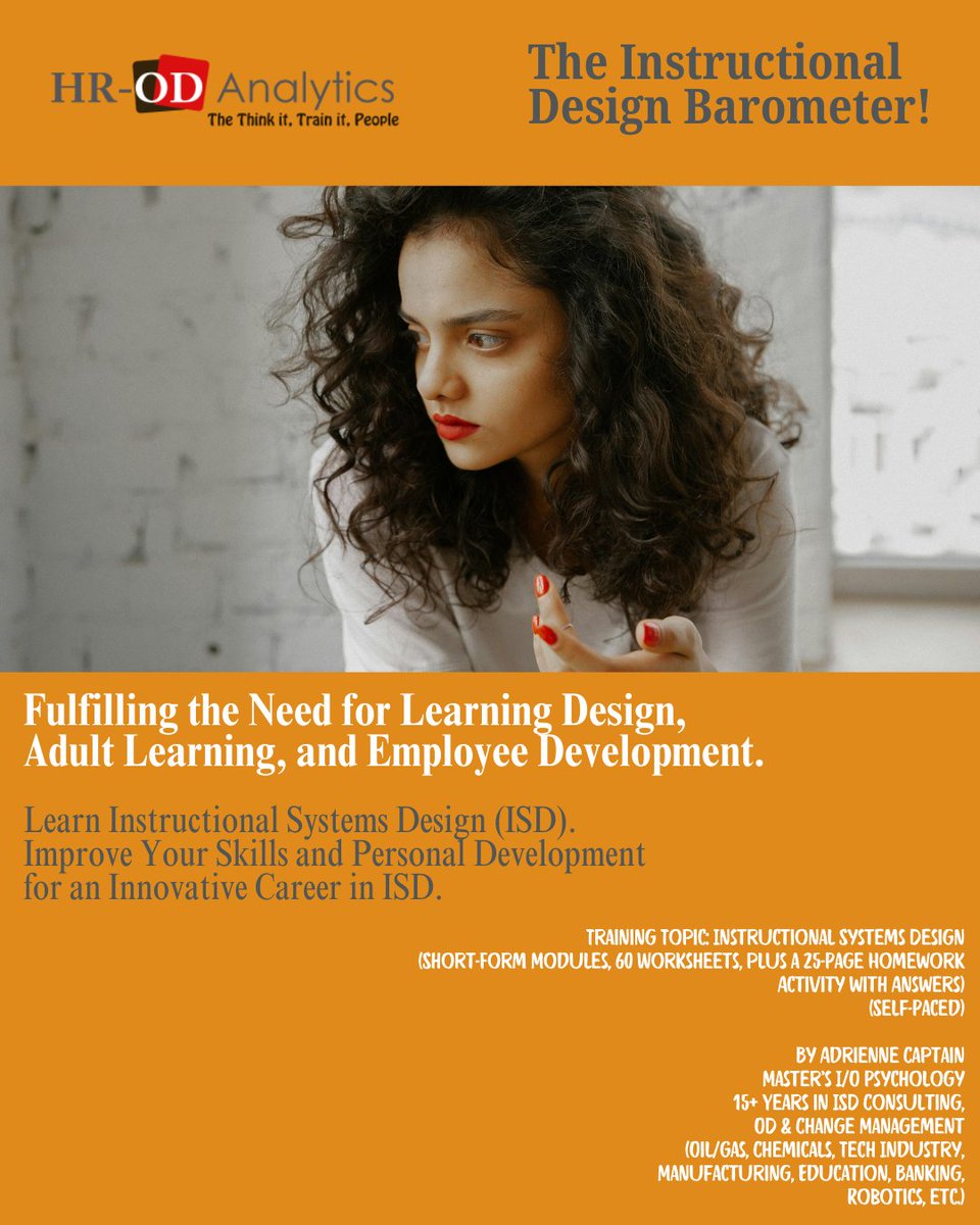 Research shows there will be a significant need for #instructionaldesigners(ID) in 2026. The Bureau of Labor Statistics predicts that the need for ID positions will be driven by #digitallearning and #AI integration. Learn for this field here:  adrienne-s-school-2b8a.thinkific.com/courses/learn-…

#HR #IT #ID