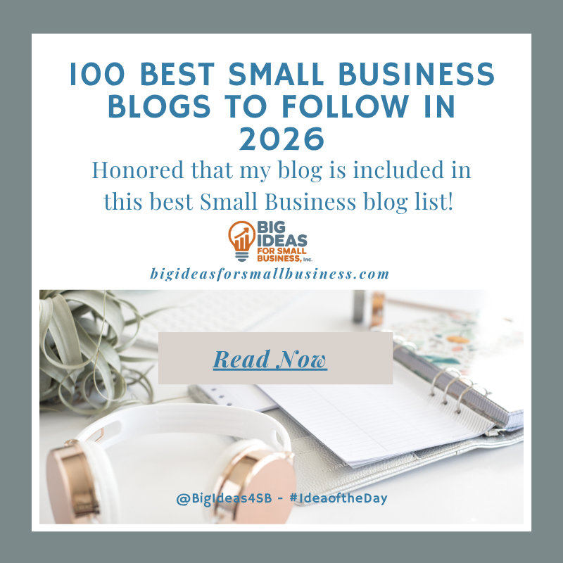 BigIdeas4SB's tweet photo. 100 Best Small Business Blogs to Follow in 2026 - Great list of #smallbusiness blogs - honored to be included! https://t.co/Yq0lKWkdDY #smallbiz #topblogs #smallbiz #bestblogs https://t.co/zsUnfWozLI