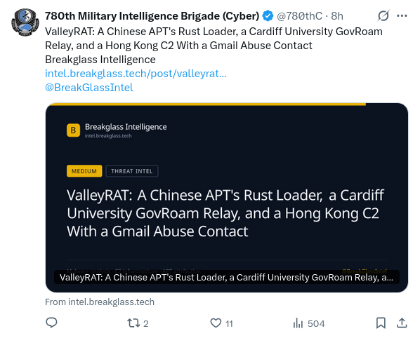 MalwareHunterTeam tweet media
