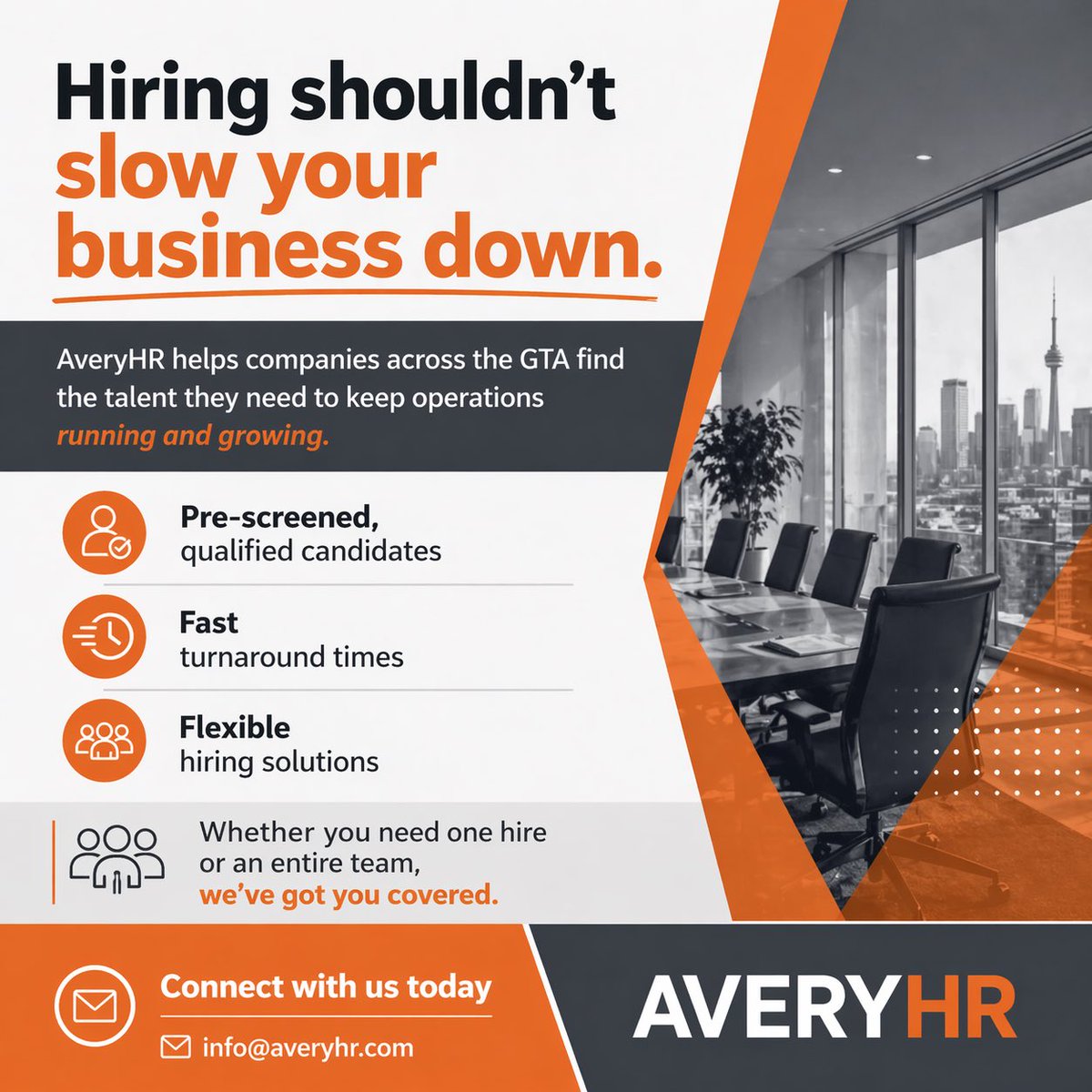 AveryHR's tweet image. Connect with us TODAY!! 

📧 Info@averyhr.com

#staffing #staffingagency #staffingservices #ontario