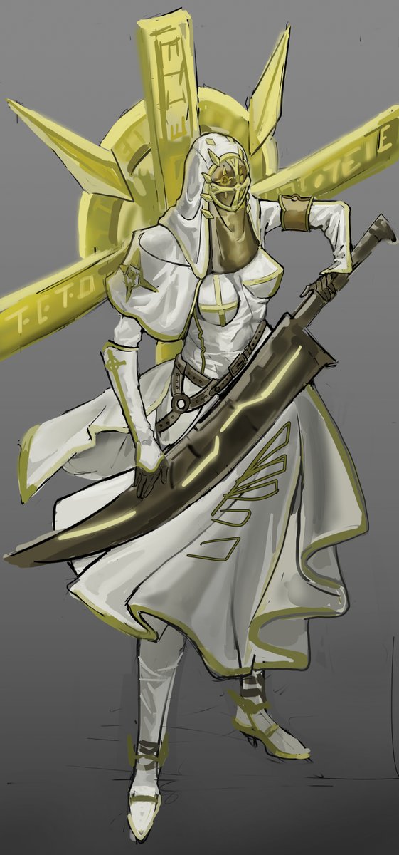 Birtush's tweet image. battle nun #conceptart #digitalarwork