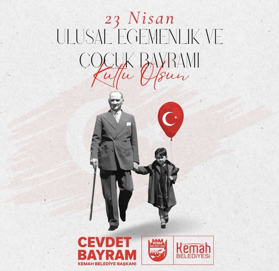 Cevdetbayram4's tweet photo. Cumhuriyetimizin kurucusu Gazi Mustafa Kemal Atatürk tarafından 23 Nisan 1920’de TBMM’nin açılışı ile birlikte dünya çocuklarına armağan edilen 23 Nisan Ulusal Egemenlik ve Çocuk Bayramı kutlu olsun. 🇹🇷 

#EnGüzelBayram | #23NisanKutluOlsun https://t.co/0yW3JzxFx3