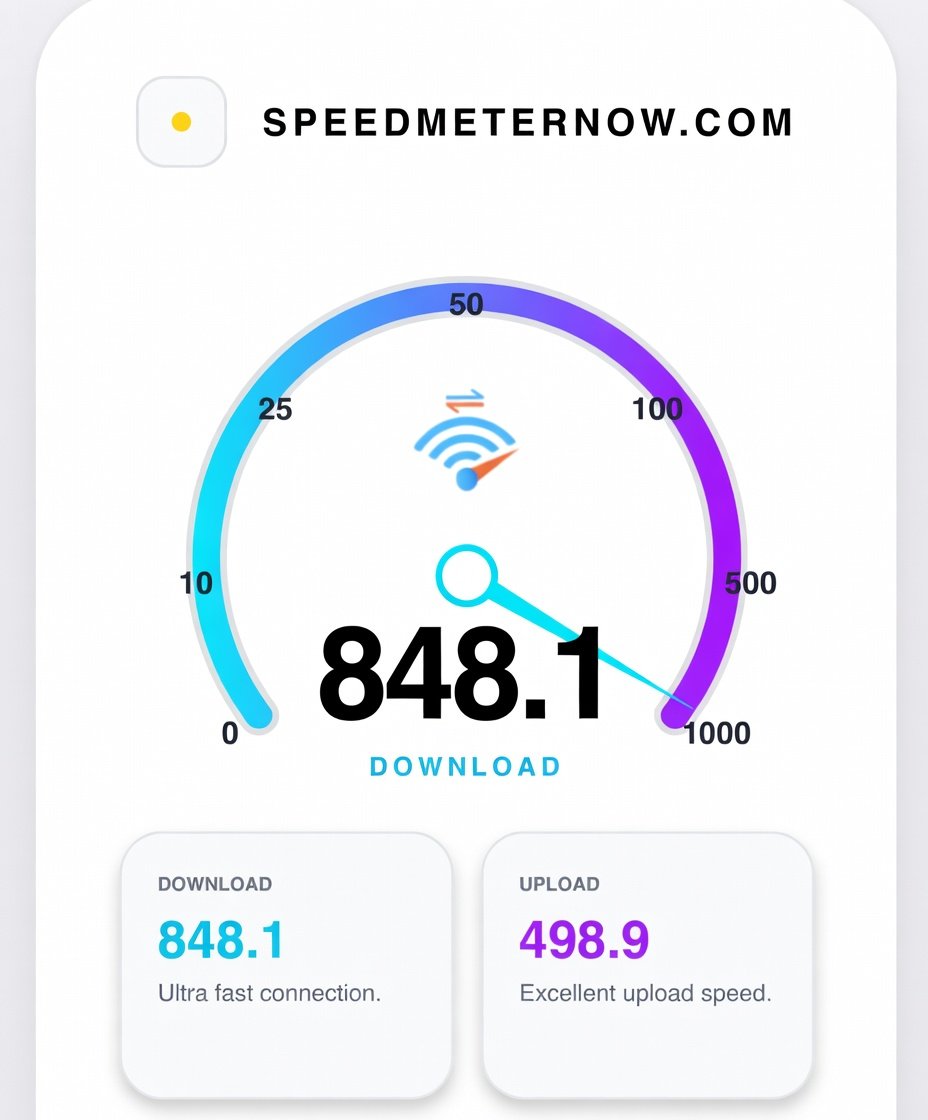 speedmeternow's tweet image. Is your ISP delivering the speeds you pay for? 🚀 Don't guess, measure with the most accurate ndt7 protocol. Fast, lightweight, and reliable. Check now: speedmeternow.com   #SpeedTest #Network #InternetSpeed #TechTools
