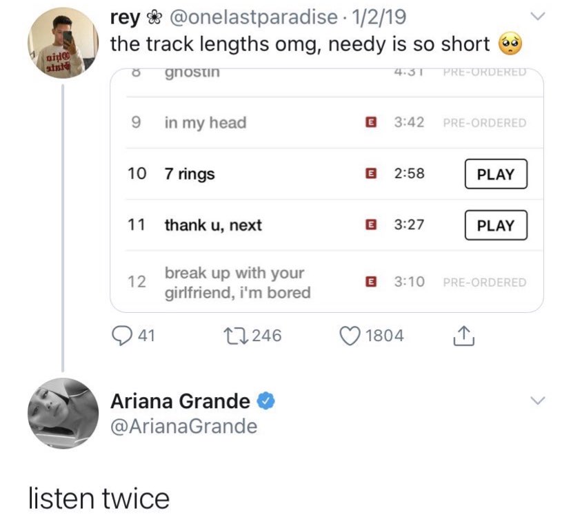 17 anos desde o primeiro tweet da Ariana Grande, vamos relembrar os mais icônicos?

a thread 🧵: