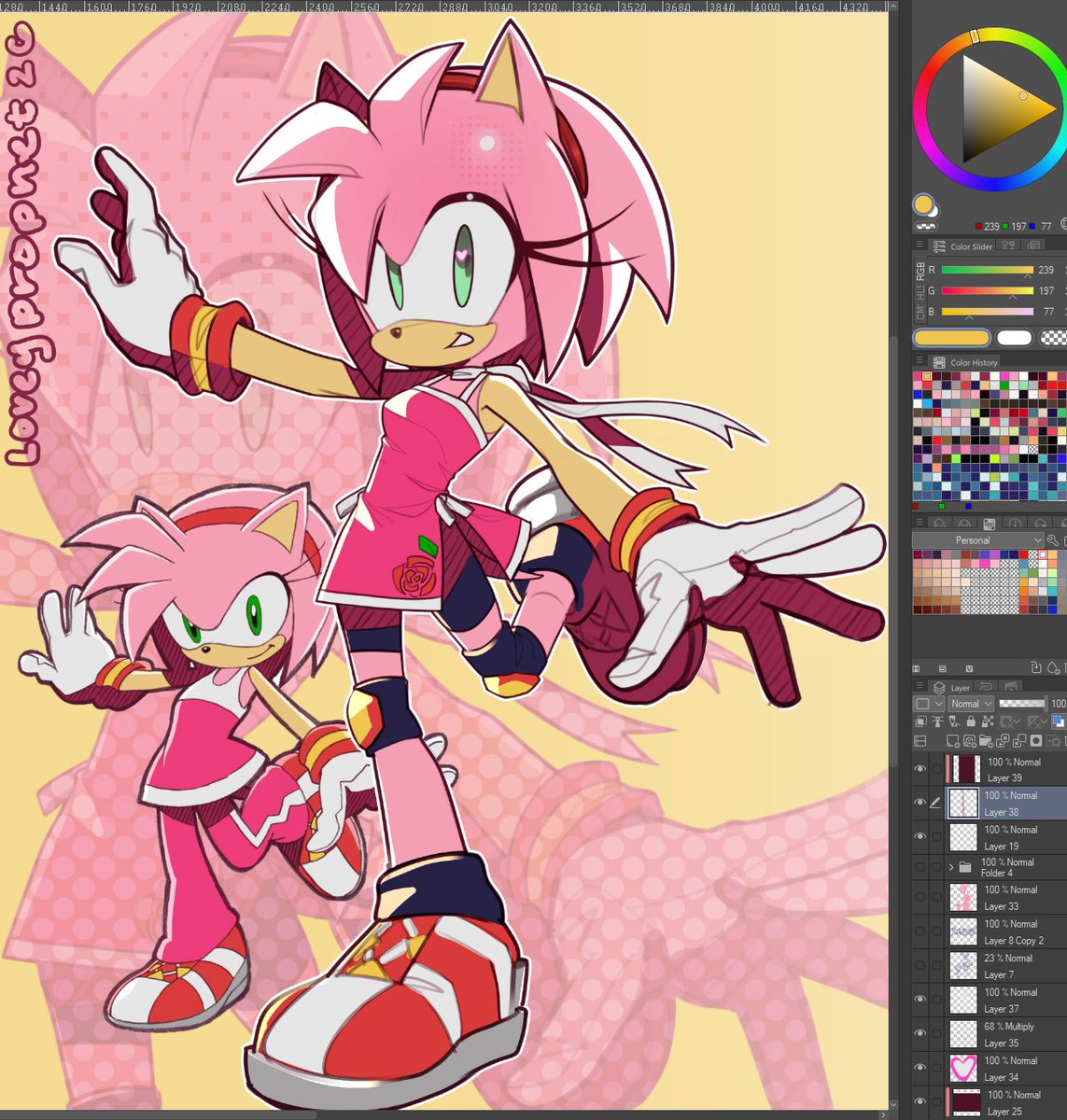 LoveyProphet's tweet photo. Rendering melts my brain but cell shading always brings me back https://t.co/lR7KOxt0yF