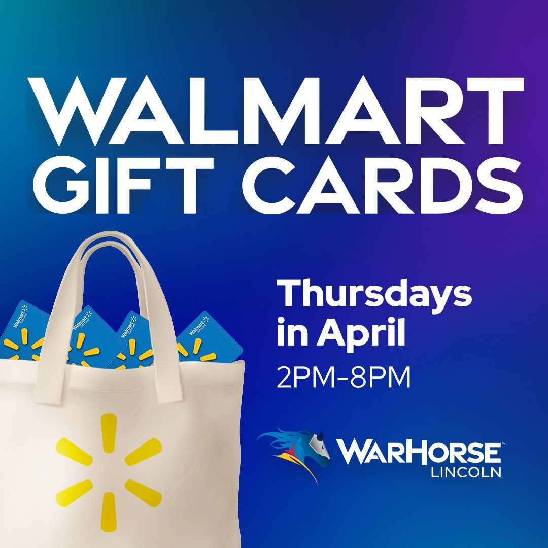 WarHorseLincoln's tweet image. Treat yourself every Thursday this April! 🛍️

Join us Thursdays in April from 2PM–8PM for your chance to score a Walmart Gift Card at WarHorse Lincoln when you earn 200 points!💙

Gambling Problem? Call 1-833-BETOVER

#WarHorseLincoln #ThursdayPromo #Walmart #GiftCards #April
